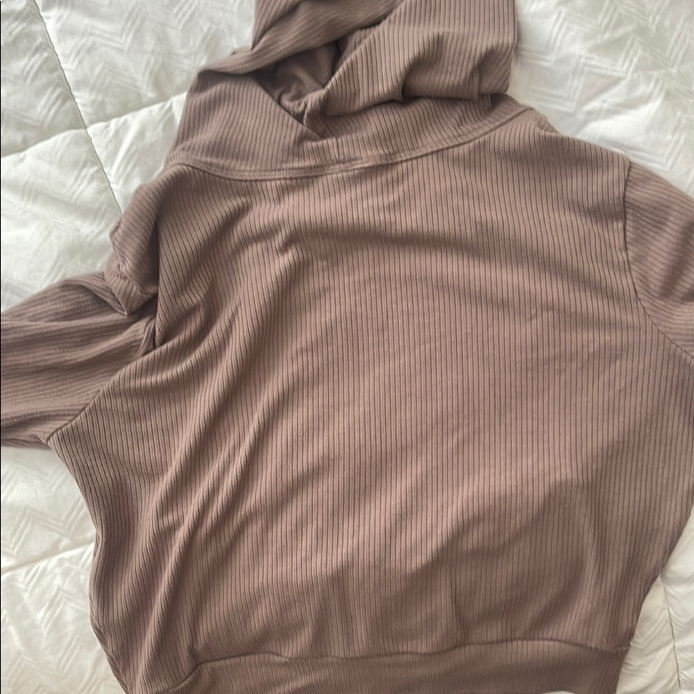 Bombshell Sportswear Taupe Ribbed jacket - Picture 8 of 8